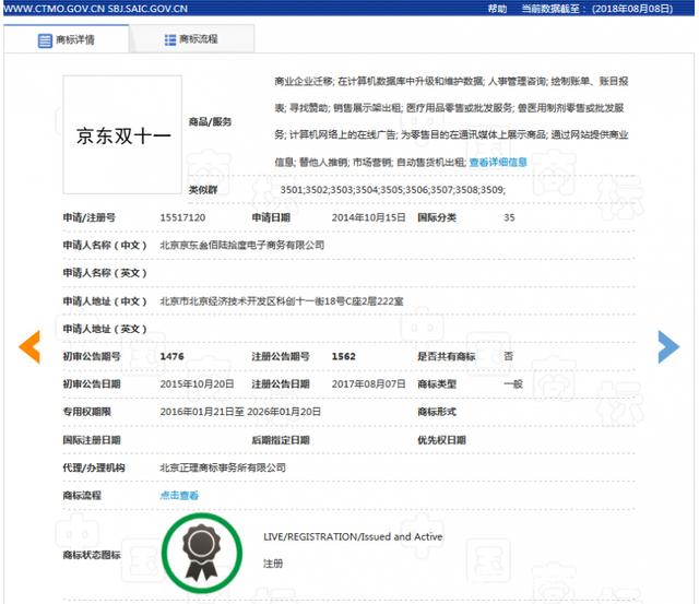 繼“11.11”商標被駁回后，京東“雙11”商標被無效！阿里該笑了