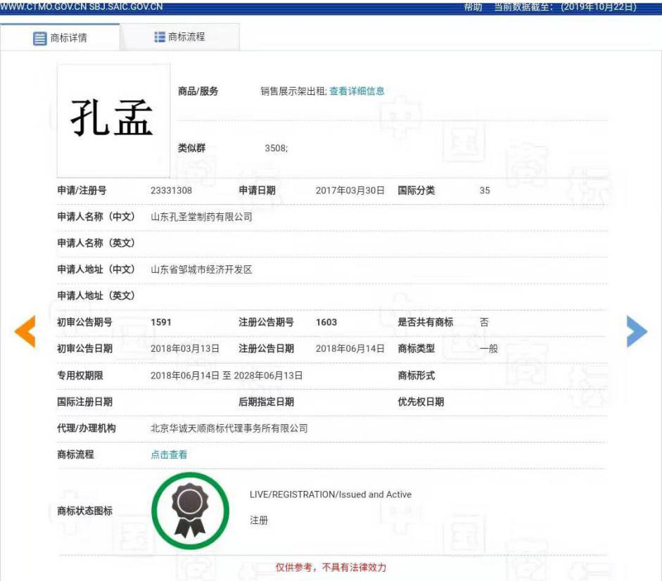 “孔孟”因不良影響被駁回，但這些商標(biāo)卻成功注冊(cè)了