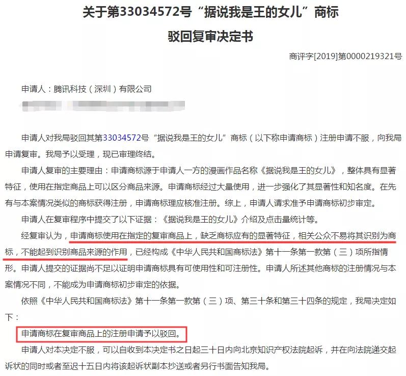 騰訊為三部漫畫注冊商標，結果全部陣亡！