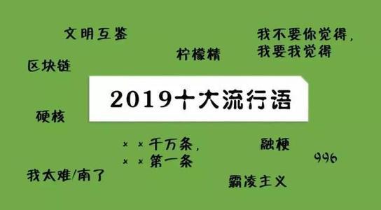 2019年十大流行語出爐，有的已被搶注成商標(biāo)，快看還有哪些漏的