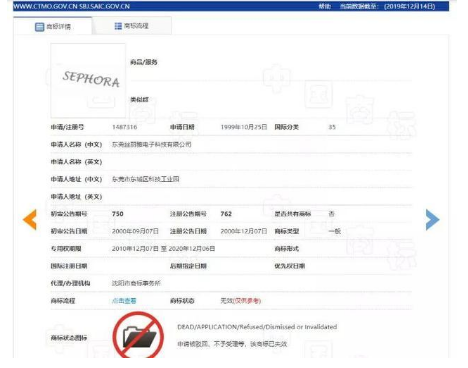 絲芙蘭“SEPHORA”商標被搶注，看絲芙蘭如何面對侵權