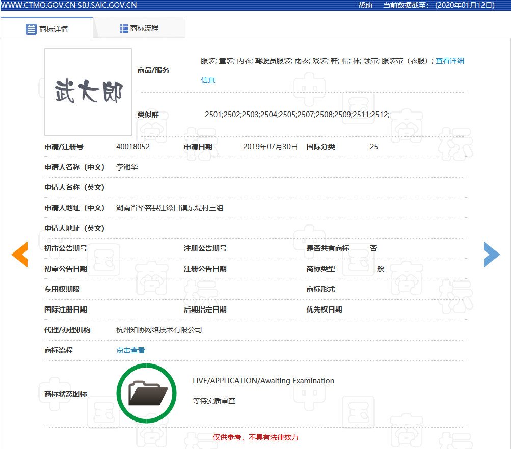 “武大郎”商標因烈士被駁回？烈士姓名禁用商標