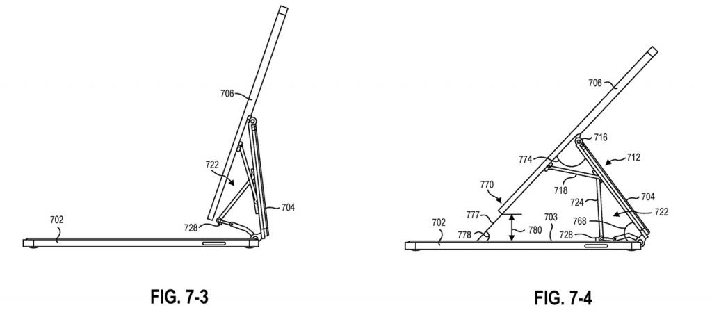 2021年7月28日微軟 Surface 新專利曝光，類似蘋果 iPad 妙控鍵盤設計