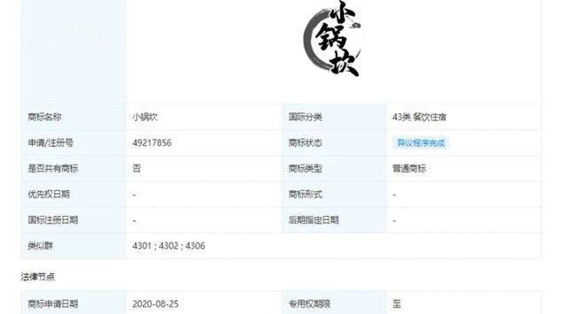 小龍坎成功守護住自己的商標,“小鍋坎”商標“不予注冊” 小龍坎成功守護住自己的商標,“小鍋坎”商標“不予注冊”