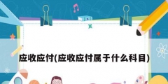 應收應付(應收應付屬于什么科目)