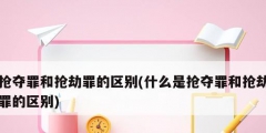 搶奪罪和搶劫罪的區別(什么是搶奪罪和搶劫罪的區別)